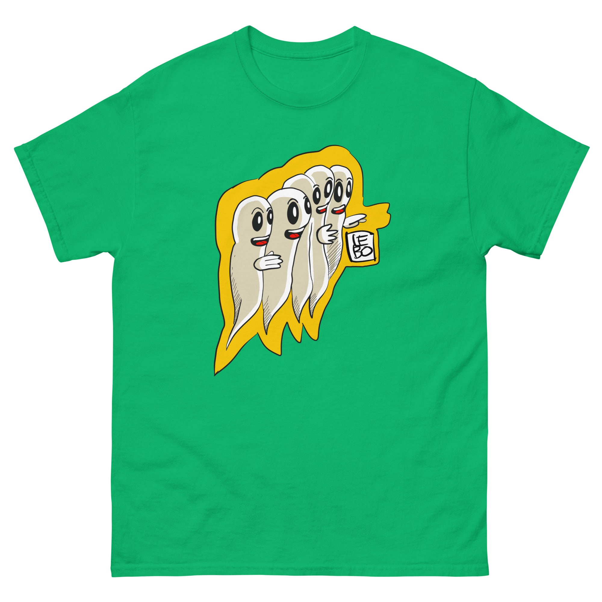 Gaggle of Friendly Ghosts - Lebo Short Sleeve Unisex T-Shirt